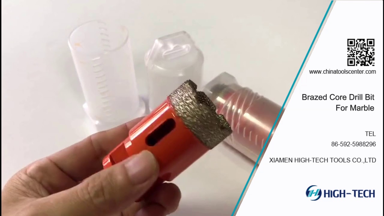 Brazed diamond core drill bit for marble manufacturer