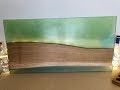 Making  Oak / Epoxy Resin / LED wall art