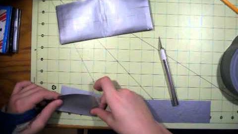 How to make a duck tape wallet (part 2)