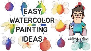 Watercolor Painting Ideas (Super Easy Things to Paint)
