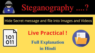 Hide any file and message into Images and videos | Steganography Tutorial Cyber Security