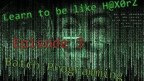 Batch Programming  Lesson 7 If, If Else and Else Statements