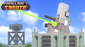 I Built The BEST Create Mod Air Defense Systems