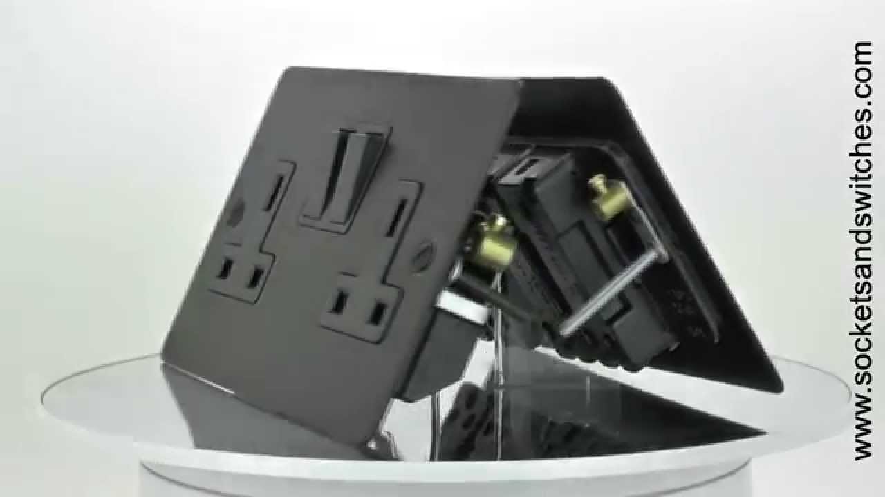 Matt Black Sockets and Switches