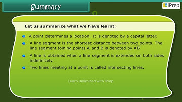 Summary - Basic Geometrical Ideas | Basic Geometrical Ideas | Math | Class 6 | iPrep