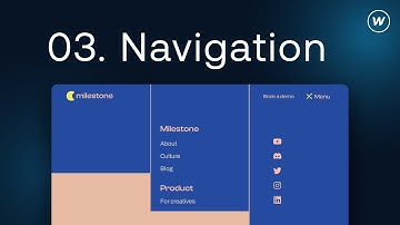 03. Advanced Webflow tutorial: Fullscreen menu with custom animations and lottie
