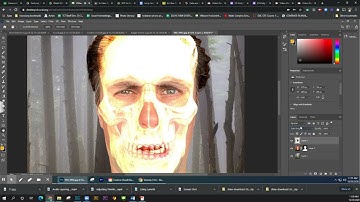 Using Layer Masks, Adjustments, Blenging Modes, and Photo Filter to make a Zombie Portrait