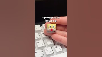 spongebob keycap ~ #spongebob #polymerclay #artisankeycaps #keycaps