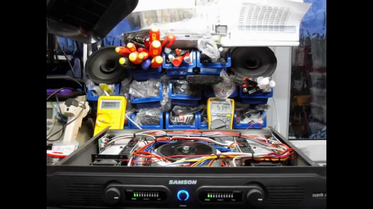 Samson Servo 600 Amplifier repair - YouTube