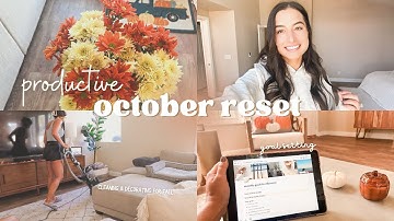 10 steps to create the *ULTIMATE* monthly reset routine | clean & decorate with me, notion & more!🍂
