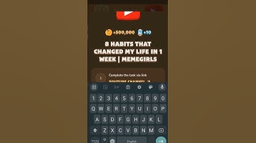 8 habits that changed my life in 1 week | memeGirls memefi code ||  memefi video code