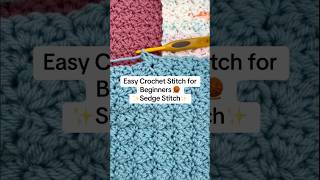 🧶 Easy Crochet Sedge Stitch Tutorial | 1-Row Repeat ✨ Perfect for Blankets + Beginners! #crochet