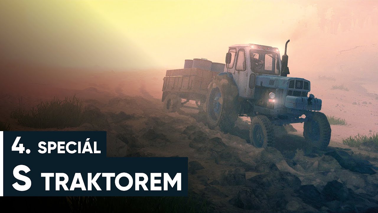 4. speciál z MudRunner a jedeme s traktorem až na konec světa