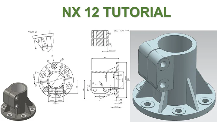 NX 12 Tutorial #53 | 3D Model Basic Beginners