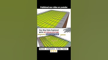 Reinforcement detailing of one way slab | Published new video #civiltutor #shorts