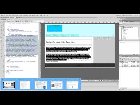 DreamWeaver Tutorial - Adding custom fonts to your HTML/CSS layout with Google Fonts