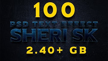 100 Pro 3d Text Effect Bundle Download In PSD Files |Sheri SK| |3D Text Effect|