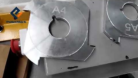 How to install blades on notcher machine