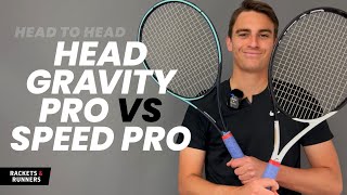 The BEST 100s for CONTROL? Head Gravity Pro 2023 vs. Head Speed Pro 2022 | Rackets & Runners screenshot 5