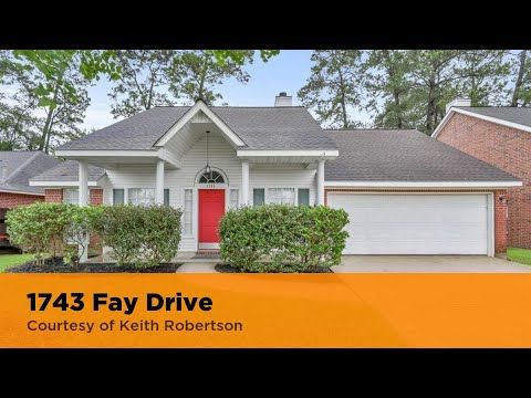 1743 Fay Drive, Conroe, TX home video tour