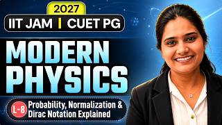 Probability, Normalization & Dirac Notation Explained | Modern Physics | IIT JAM | CUET PG | IFAS