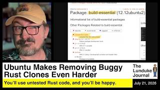 Ubuntu Makes Removing Buggy Rust Clones Even Harder
