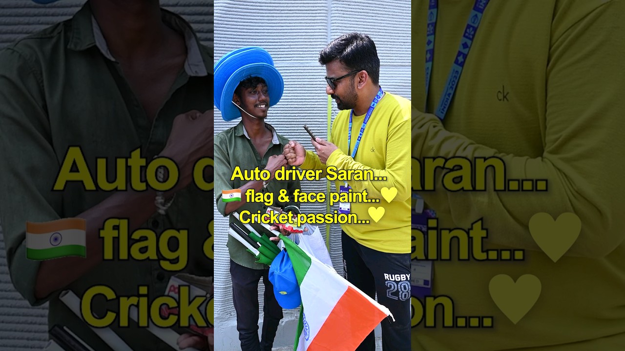 Auto driver 💛 🇮🇳 flag seller & does face painting! 