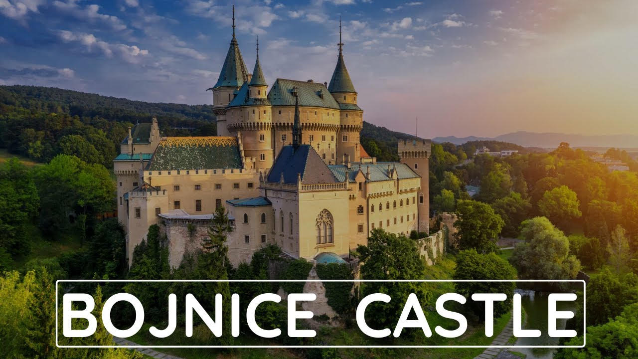 Virtual Walking Tour Around Bojnice Castle | Walking Slovakia 4k 🇸🇰