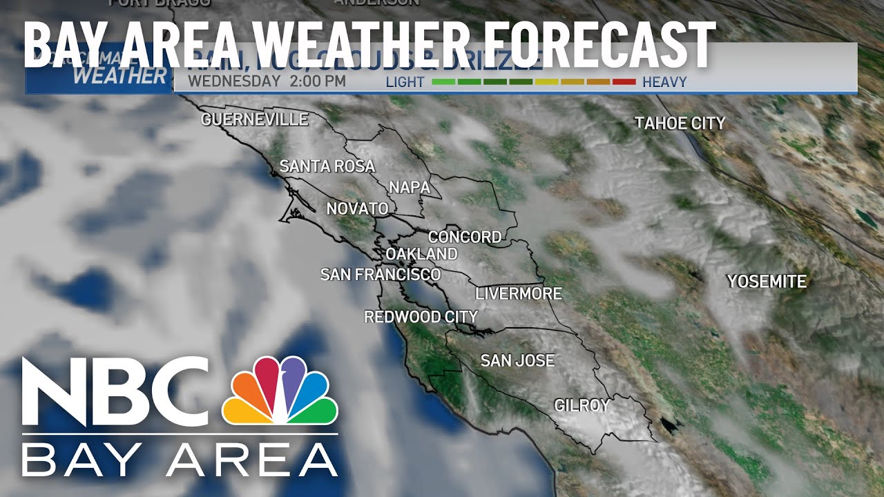 Bay Area Forecast: 2 Rain Chances in 3 Days - YouTube