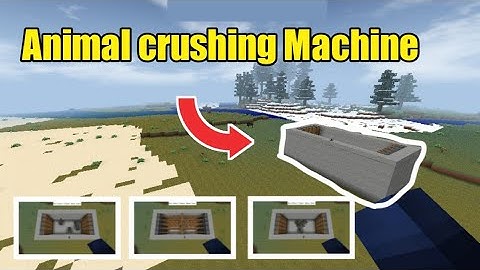 How to make a animal crushing machine in mini block craft 3d#miniblockcraft