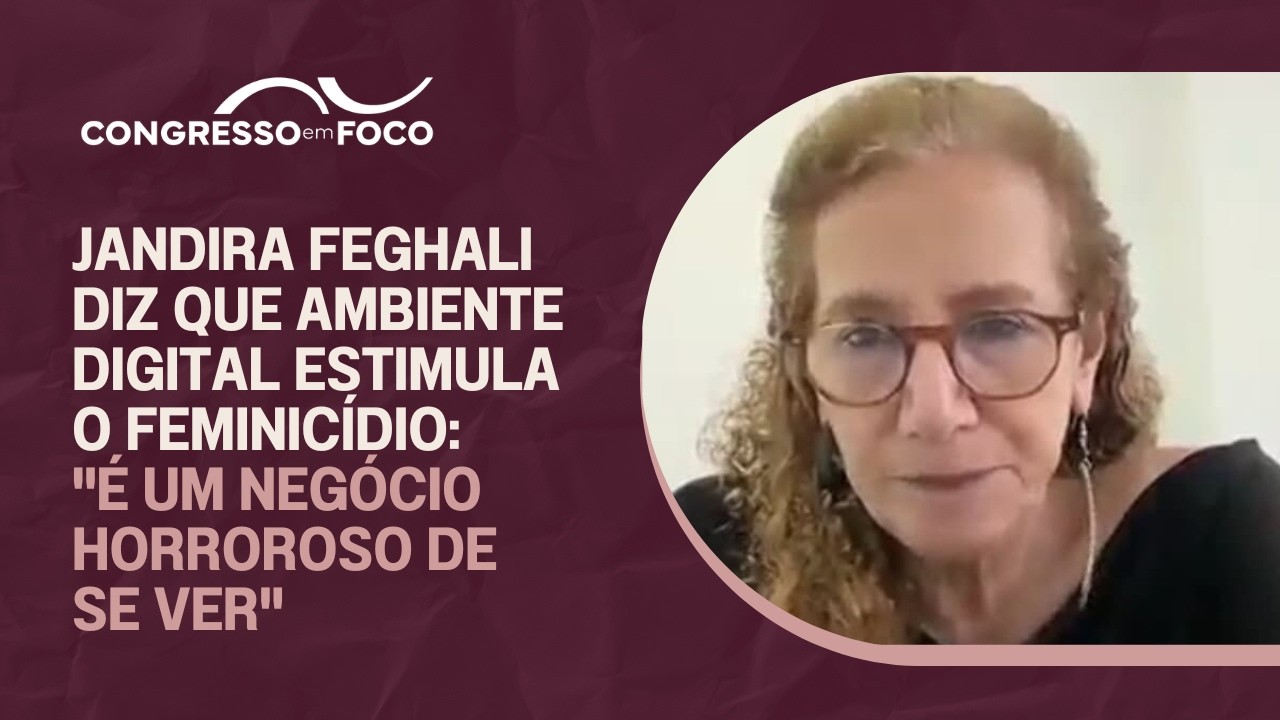 Jandira Feghali diz que ambiente digital estimula o feminicídio: "é um negócio horroroso de se ver" Jandira Feghali diz que ambiente digital estimula o feminicídio: "é um negócio horroroso de se ver"