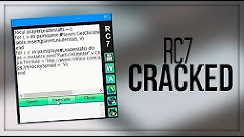 ROBLOX RC7 Cracked June 2017 Working Release Script Executor