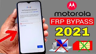 Moto G7/G7 Plus/G7 Power/G7 Play Google Lock/FRP Bypass (Without PC) 2021