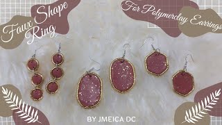 Faux shape ring for polymer clay earrings - Easy tutorial for beginner