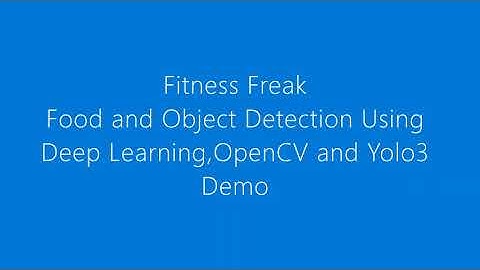 Food and Object Detection