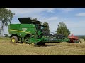 AGROSLUŽBY  DAŇHEL   2x JOHN DEERE  S680i, Amálka s Adélkou v akci.