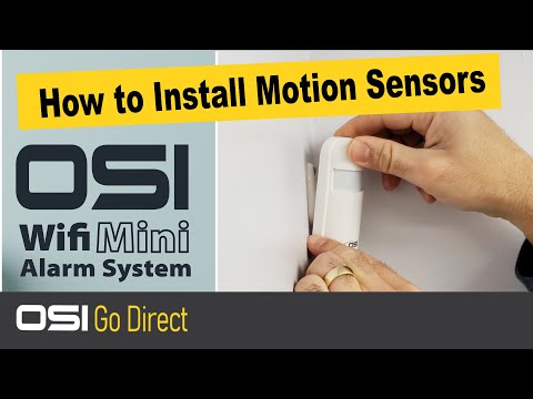 How to Install the OSI Alarm Motion Sensor // Motion Sensor Placement Tips //OSI GO DIRECT
