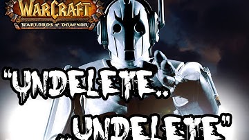 Warlords of Draneor - Restore DELETED Characters YOURSELF !!
