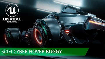 SciFi Cyber Hover Buggy Unreal Engine Asset