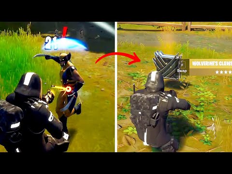How to get Wolverine's Claws Superpower Weapon and Where to Find Wolverine Boss in Fortnite Season 4