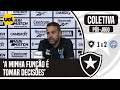 BOTAFOGO DEIXA LIDERANÇA ESCAPAR! ARTUR JORGE EXPLICA NA COLETIVA POR QUE COLOCOU ZAGUEIRO NO ATAQUE