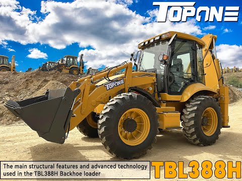 Demo Video of TOPONE TBL388H 2500kg Payload Compact Backhoe Loader