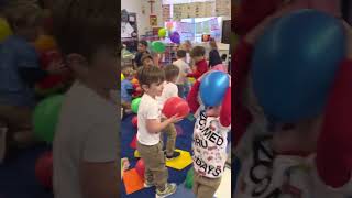 100th day balloon fun