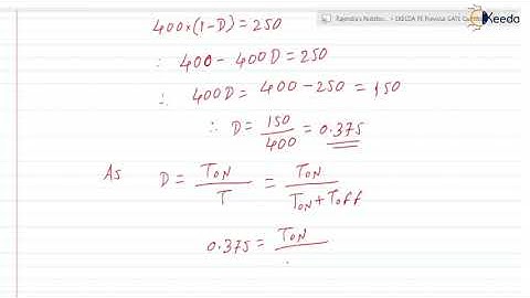 Mastering Power Electronics : GATE Previous Year Problems Solving | Question 84