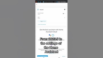 Voice Assistants Menu in Home Assistant