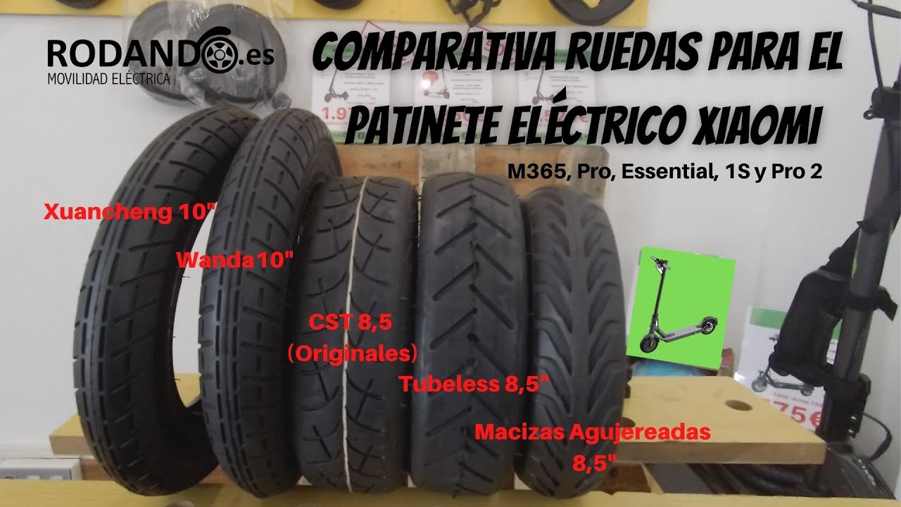 Rueda neumatico MACIZO 8.5\\ 8 1/2 x 2 patinete Xiaomi M365 PATINE