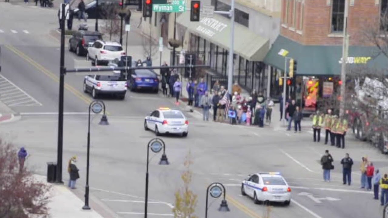 Funeral procession for officer Jaimie Cox YouTube