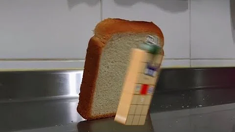 Bread falling over the Number Explorer (Numberblock 21)