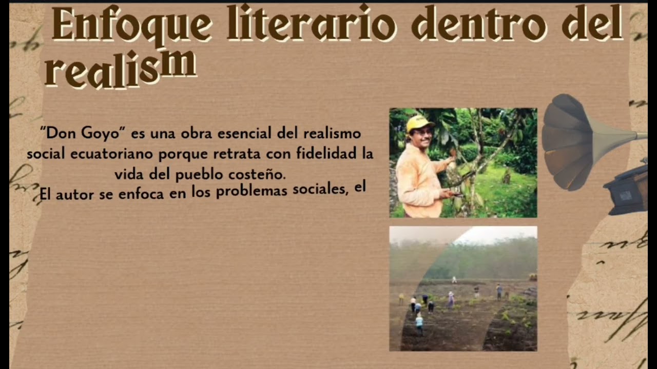 Presentación sobre la obra "DON GOYO" de Demetrio Aguilera Malta