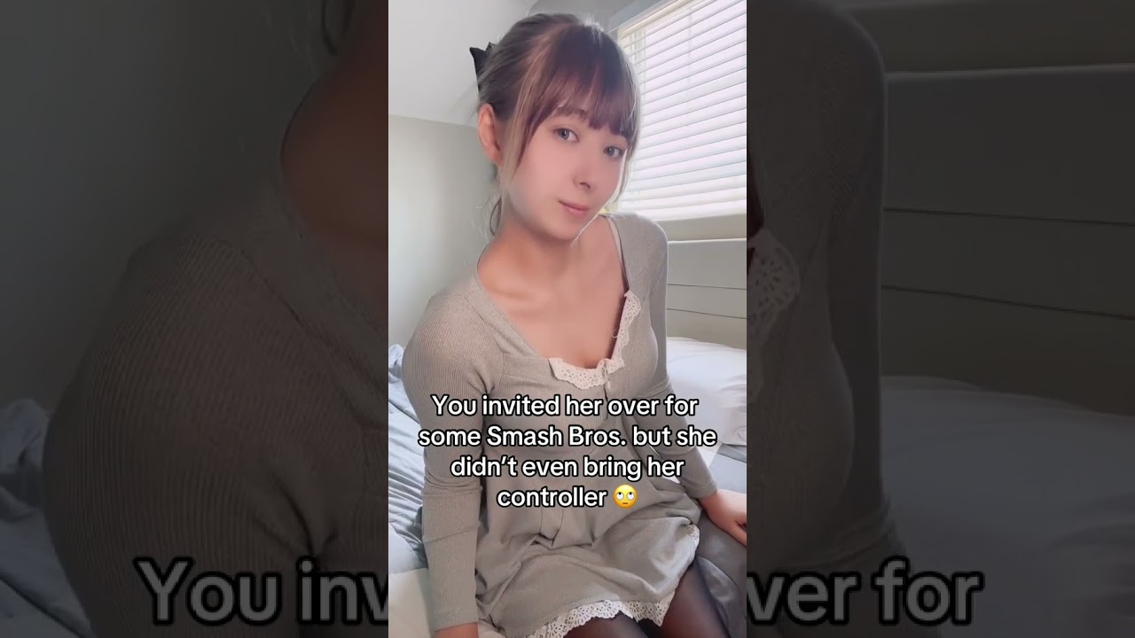 When you invite her over for Smash Bros. but she doesn't bring her controller 🙄